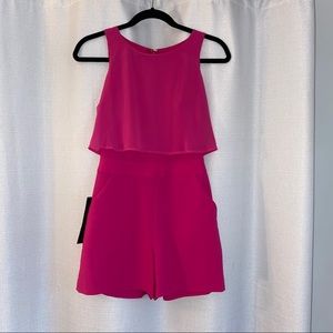 Unused Bebe Hot Pink Romper Women’s Size 0